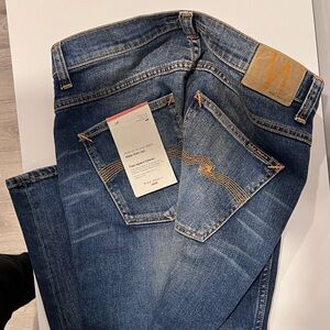 NWT NUDIE Denim Jeans, size 33X32, Slim Fit